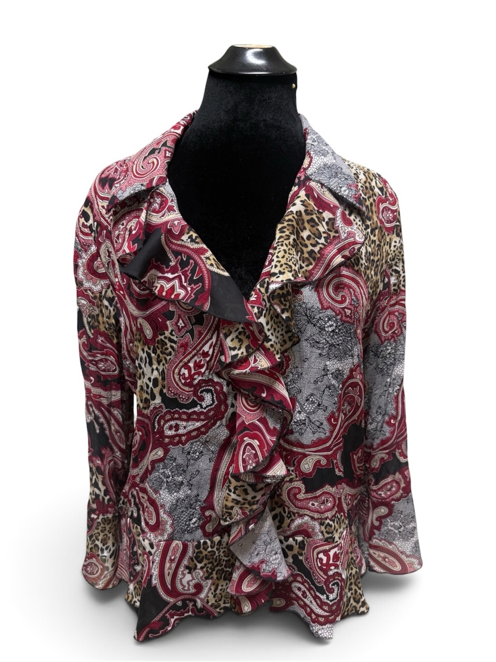 Y2K Sunny Leigh Office Sire Ruffle Blouse